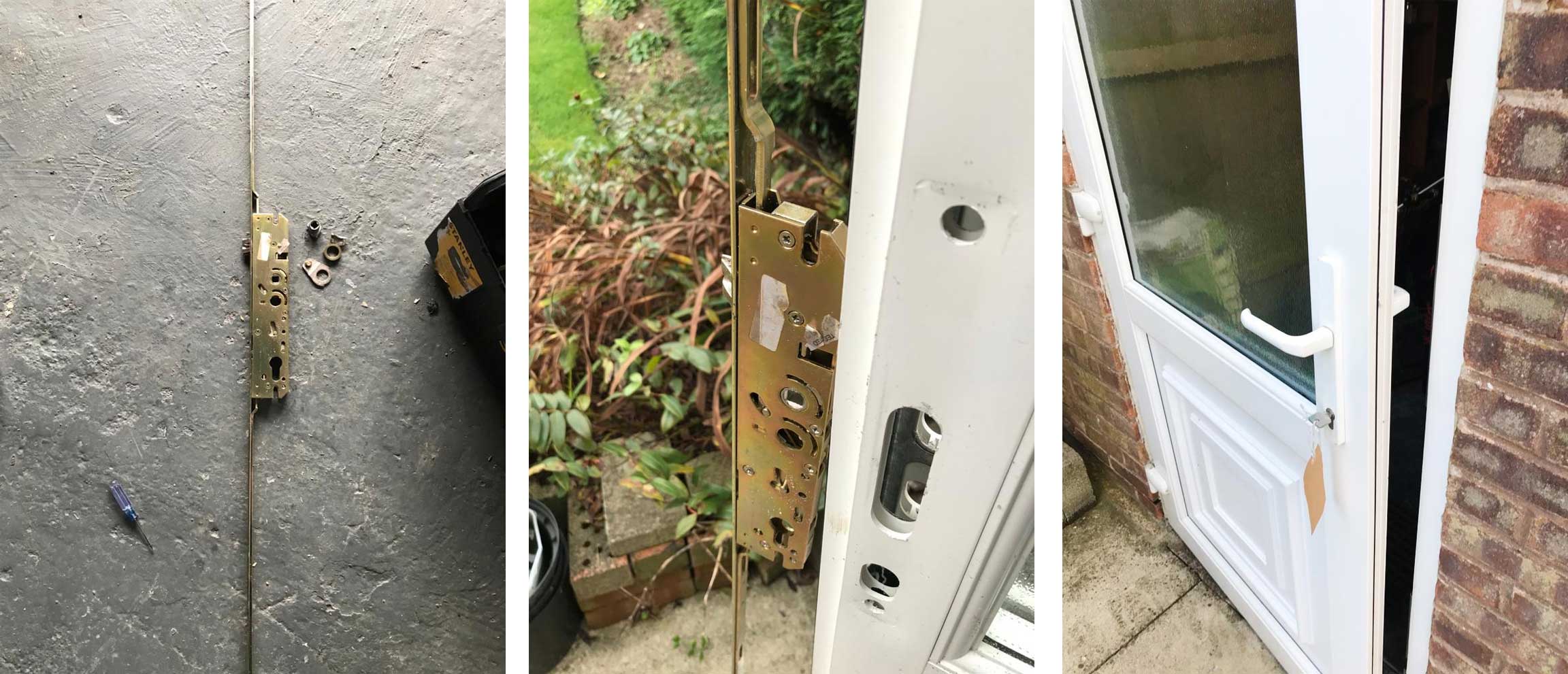 afford a lock york blog january 2020 photos of repaired a UPVC door mechanism rather than renewing it